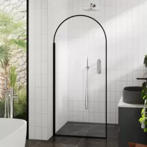 image of Arched Wet Room Screen 900mm Wide - 8mm Glass - Hudson Reed