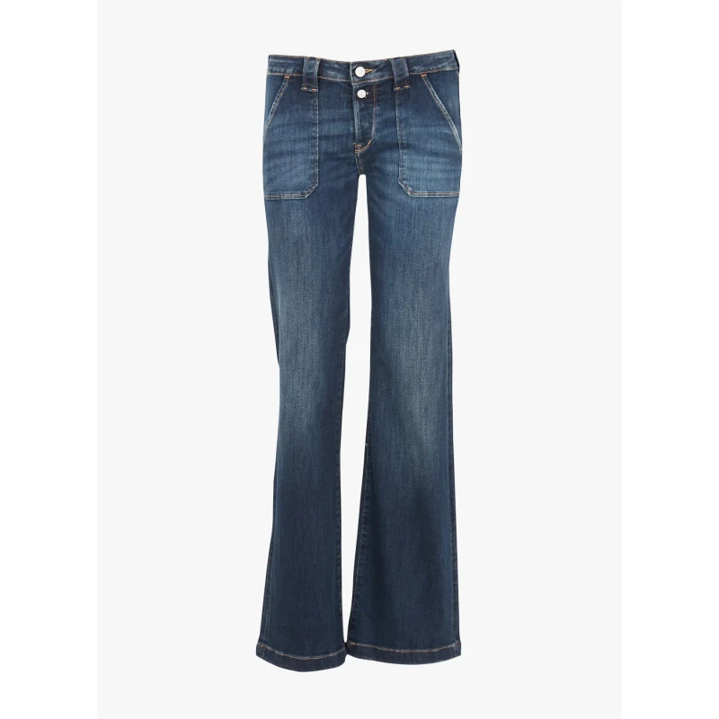 Image of Le Temps des cerises Womens jeans Le Temps des cerises Flare Bleu Female 27