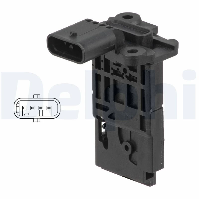 Image of DELPHI Mass air flow sensor DELPHI AF10766-12B1