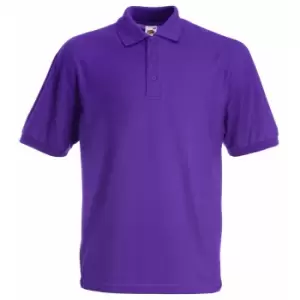 Image of Fruit Of The Loom Childrens/Kids Unisex 65/35 Pique Polo Shirt (3-4) (Purple)