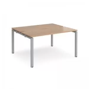 Image of Adapt starter units back to back 1400mm x 1200mm - silver frame and