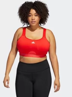 Image of adidas Tlrd Move Training High-support Bra (plus Size), Blue, Size 2X, Women
