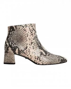 image of Violeta by Mango Faux Snake Ankle Boot