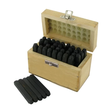 Image of Silverline 36 Piece Letters & Numbers Stamp Set