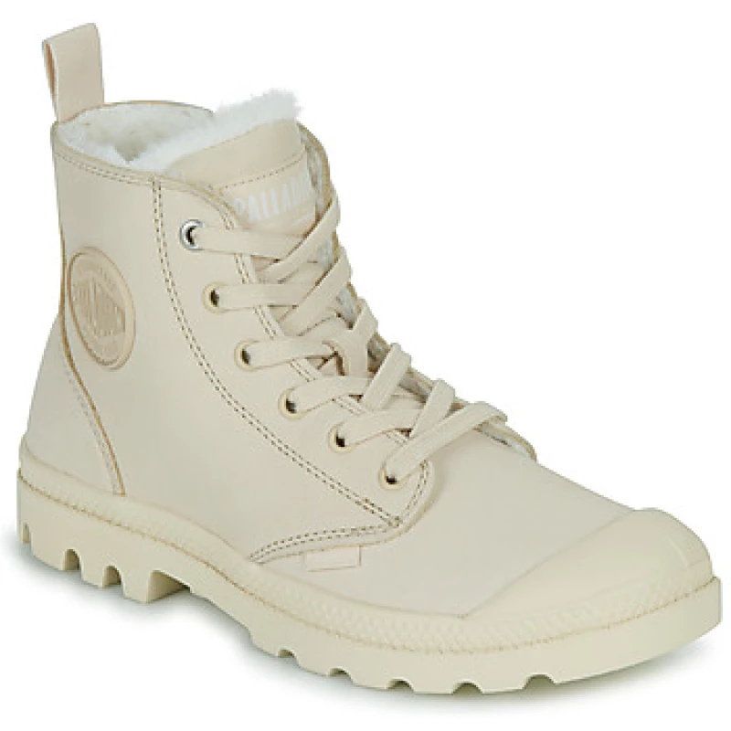 Image of Palladium Womens zipped boots Palladium Pampa Hi WL Beige Female 36