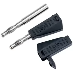 Image of TruConnect 170556 Stackable 4mm Plug Black