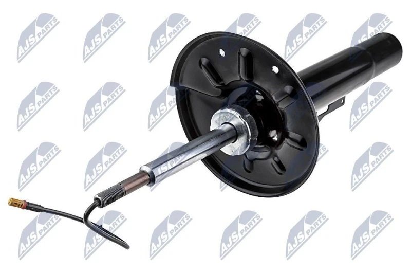 Image of NTY A-PS-009 Shock absorber Front Axle Right, Gas Pressure, Electronically adjustable shock strength, Suspension Strut, Bottom Clamp Shock Absorber (