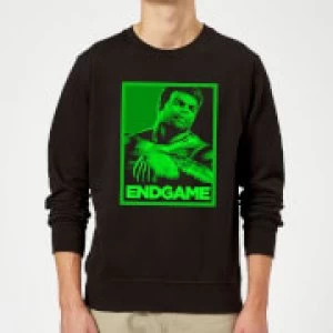 Image of Avengers Endgame Hulk Poster Sweatshirt - Black