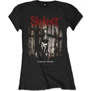 Image of Slipknot - The Gray Chapter Album Womens Large T-Shirt - Black