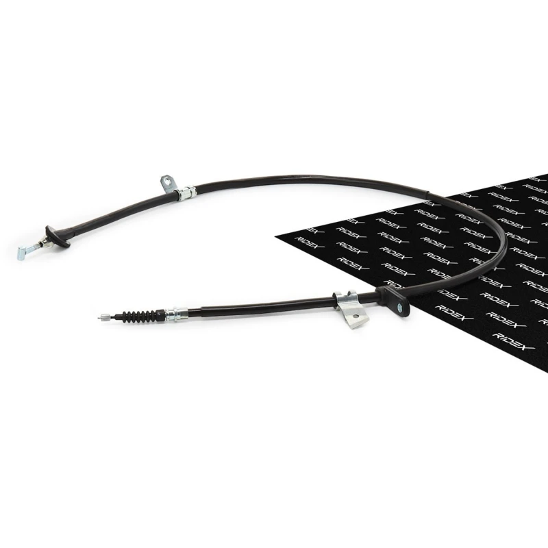 Image of RIDEX 124C0158 Brake Cable Left Rear, 1445/1320mm Cable,parking brake (124)