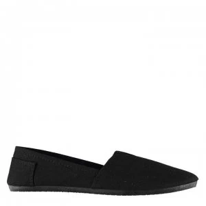 Image of Slazenger Sams Junior Boys Canvas Shoes - Black