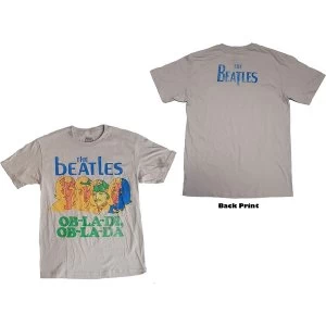 Image of The Beatles - Ob-La-Di Unisex Large T-Shirt - Grey
