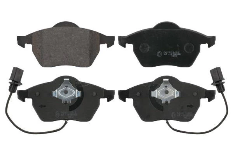 Image of SWAG 30 91 6447 Brake pad set Front Axle, incl. wear warning contact, with piston clip Brake Pad Set,disc brake (402)