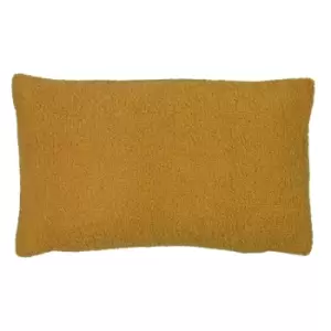 image of Malham Fleece Rectangular Cushion Saffron