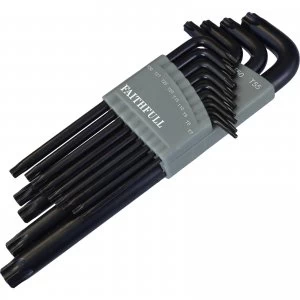 Image of Faithfull 13 Piece Torx Long Arm Key Set