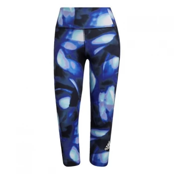 Image of adidas FeelBrilliant AEROREADY You for You three quarter Printed Sp - Black / Orbit Violet