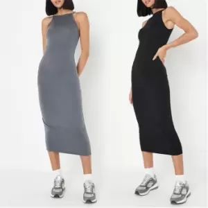 Missguided Pack Tall Basic Midaxi Dress - Multi