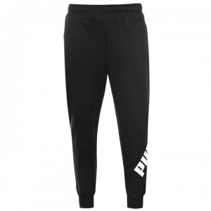 Puma Big Logo Tracksuit Bottoms Mens - Black