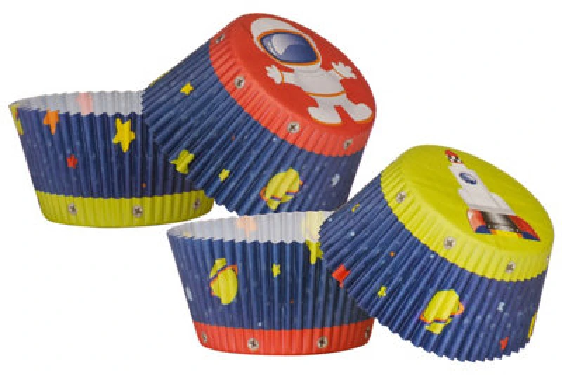 Image of Premier Housewares Rocket 40Pcs Large Cupcake Cases Multi