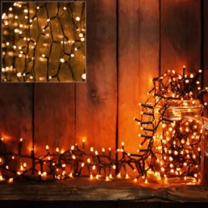 image of Fairy Lights Christmas Chain of Lights String LED Battery Operated Warm or Cold White 48 LEDs warm white