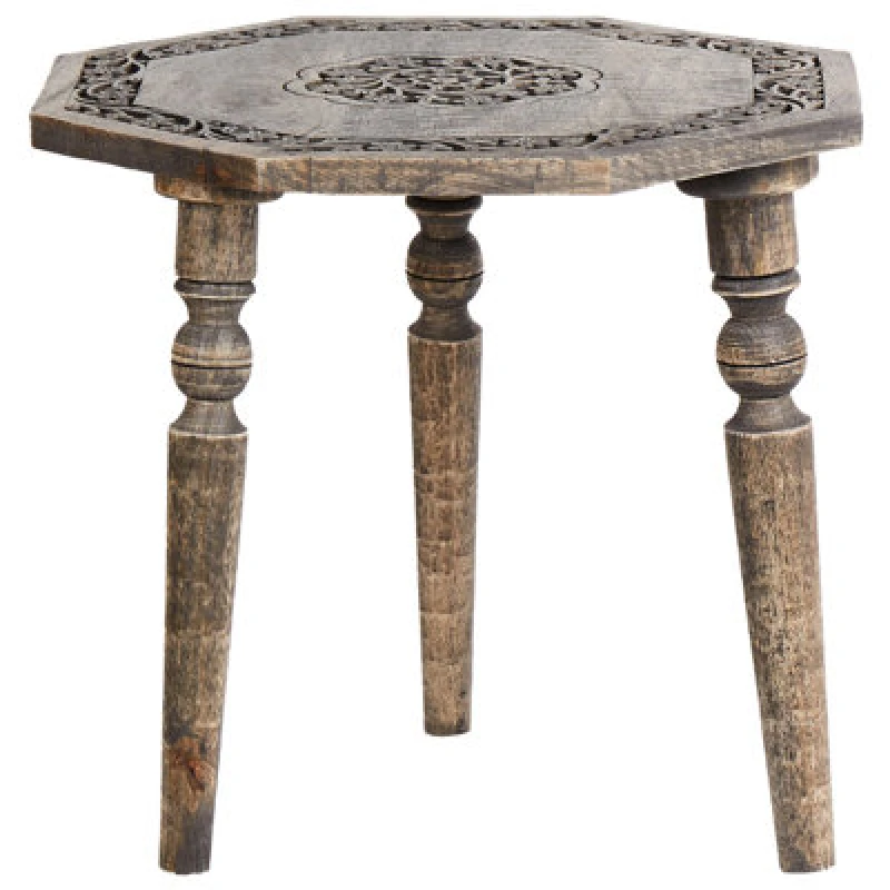 Image of Beliani Side Table Wandilo Mango Wood Brown