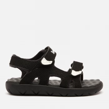 image of Timberland Toddlers Perkins Row 2-Strap Sandals - Black - UK 10 Kids