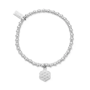 image of ChloBo Silver Didi Sparkle Flower Of Life Bracelet