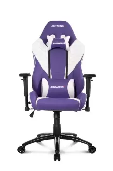 image of AKRacing SX PC gaming chair Upholstered padded seat Violet, White