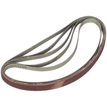 Image of Sealey 12mm x 456mm Sanding Belt 12mm x456mm 80g Pack of 5