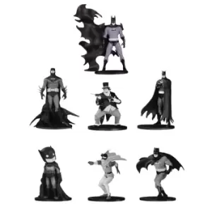 Image of Batman Black & White PVC Minifigure 7-Pack Box Set #4 10 cm