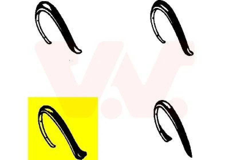Image of VAN WEZEL Fender flare VAN WEZEL 5812523