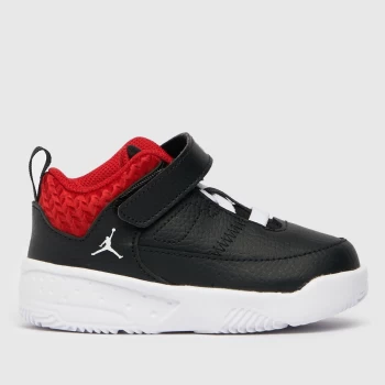 Image of Nike Jordan Black & Red Max Aura 3 Boys Toddler Trainers