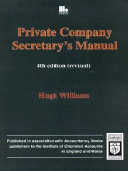 Image of Private Company Secretarys Manual. by H. M Williams Paperback
