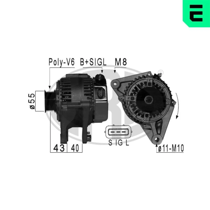 Image of ERA Alternator ERA 209003A