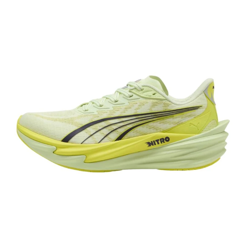Image of Puma Deviate NITRO 4 Yellow Black SS26 Women Shoes, Size 37,5 - EUR