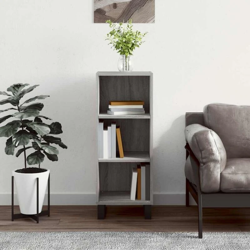 Image of VIDAXL Sideboard Grey Sonoma 34.5x32.5x90cm Engineered Wood Vidaxl 8720845869335
