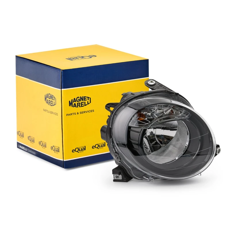 Image of MAGNETI MARELLI 712455401139 Headlights WY21W, Right, with motor for headlamp levelling, Halogen Headlight (259)