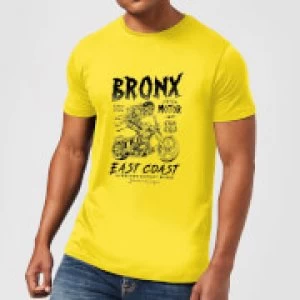 Image of Bronx Motor Mens T-Shirt - Yellow - L - Yellow
