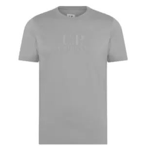 Image of CP Company Tonal Logo T-Shirt - Grey