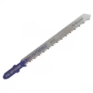 Image of Faithfull FAIJBT101BR Laminate/Wood Jigsaw Blades Pack of 5 T101BR
