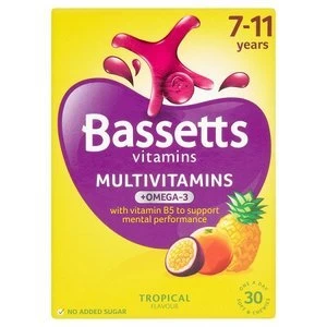 Image of Bassetts Vitamins 7-11 Multivitamins + Omega 3 Pastilles 30s