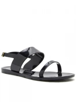 image of Qupid Juniper double strap sandal Black