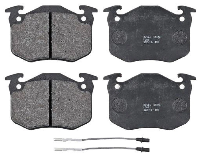 Image of A.B.S. 36544 Brake pad set incl. wear warning contact Brake Pad Set,disc brake (402)