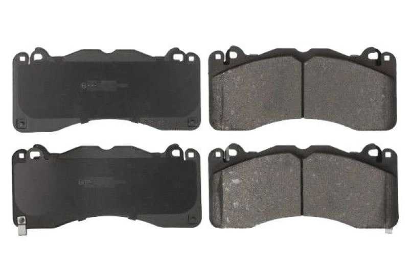 Image of SWAG 33 11 0583 Brake pad set Front Axle, with acoustic wear warning, with anti-squeak plate Brake Pad Set,disc brake (402)