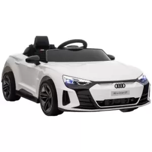 Image of Audi RS E Tron GT 12V Kids Electric Car in White, white
