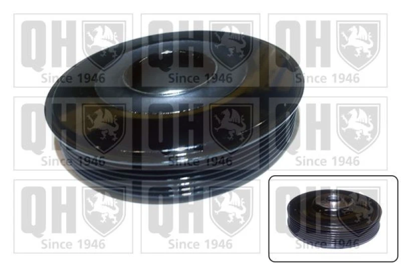 Image of QUINTON HAZELL Crankshaft pulley QUINTON HAZELL QCD180