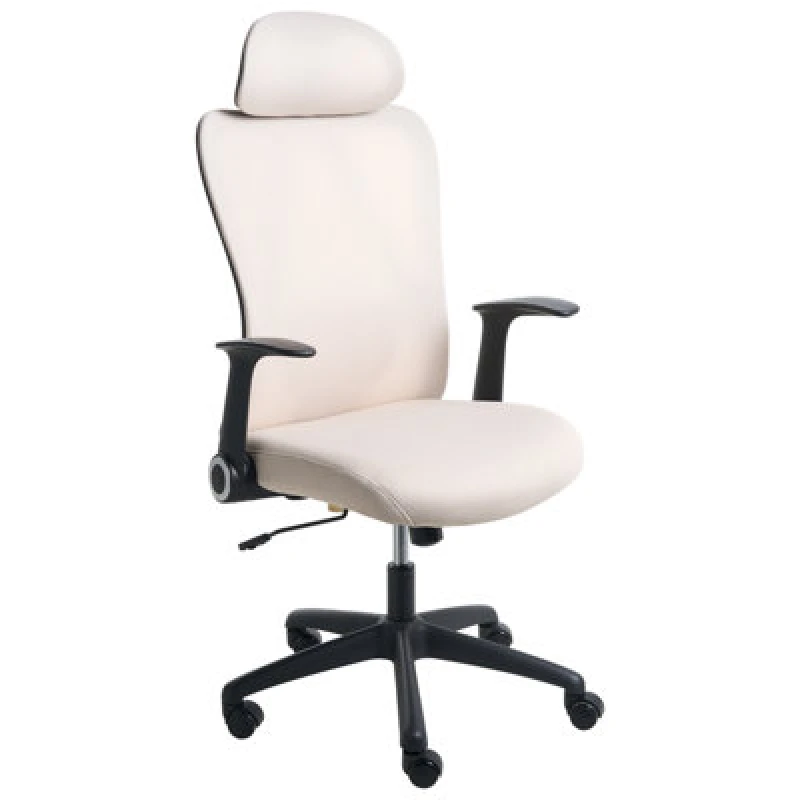 Image of Beliani Office Chair Zyven Fabric Beige
