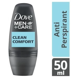 image of Dove Men+Care Clean Comfort Roll-On Deodorant 50ml