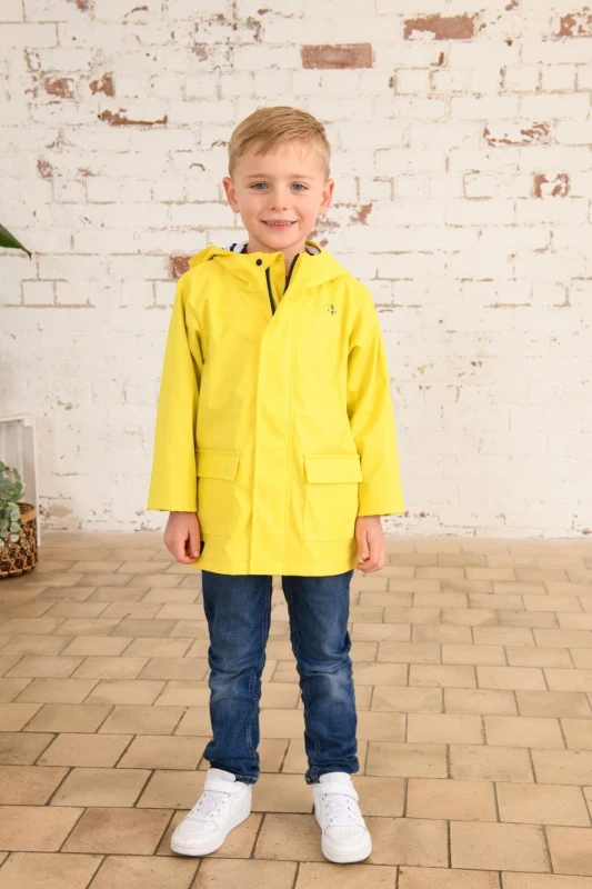 Image of Lighthouse Clothing Max Waterproof Jacket Rubberised Windproof Yellow unisex