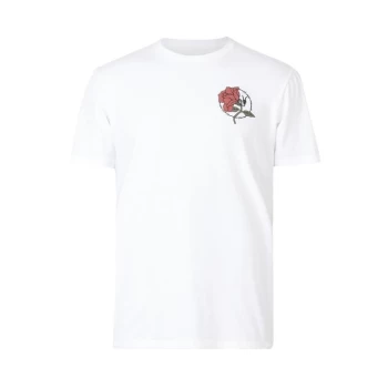 Image of AllSaints Nurose Brace Short Sleeve Crew - Optic White